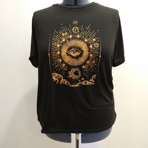 Shein curve graphic tee shirt t-shirt